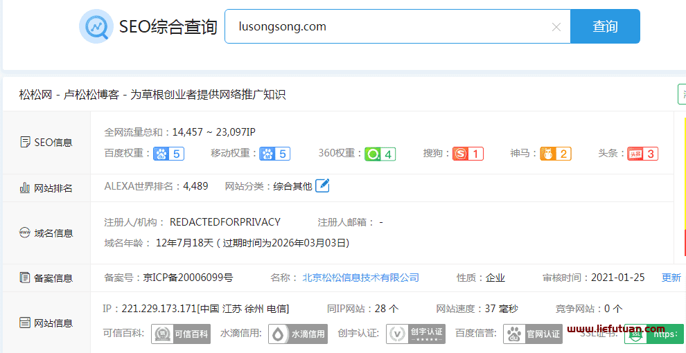 图片[1]-卢松松博客：老牌网赚博客赚钱解析-猎富团