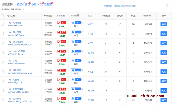 图片[4]-打造权重流量网站，出售友情链接赚钱（每月稳赚5000+）-猎富团