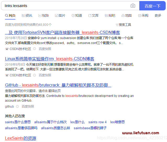 百度搜索技巧语法大全