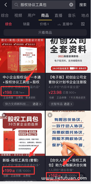图片[3]-股权协议工具包，虚拟资料项目，一单198，销量2600+！-猎富团