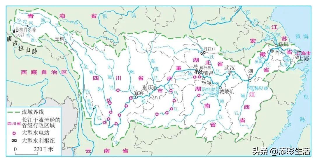 长江流域示意图（收藏）-猎富团