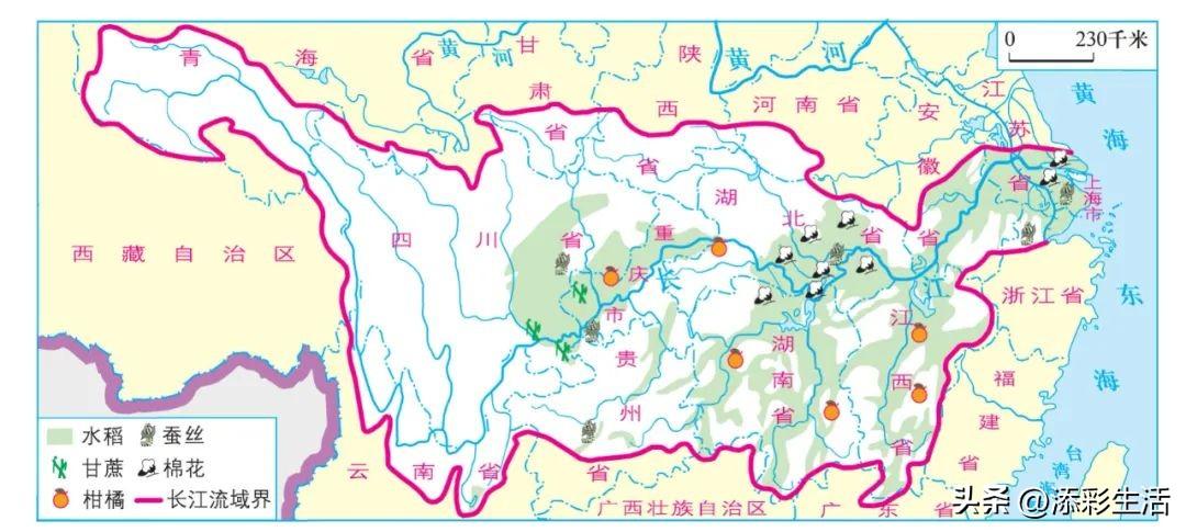 长江流域示意图（收藏）