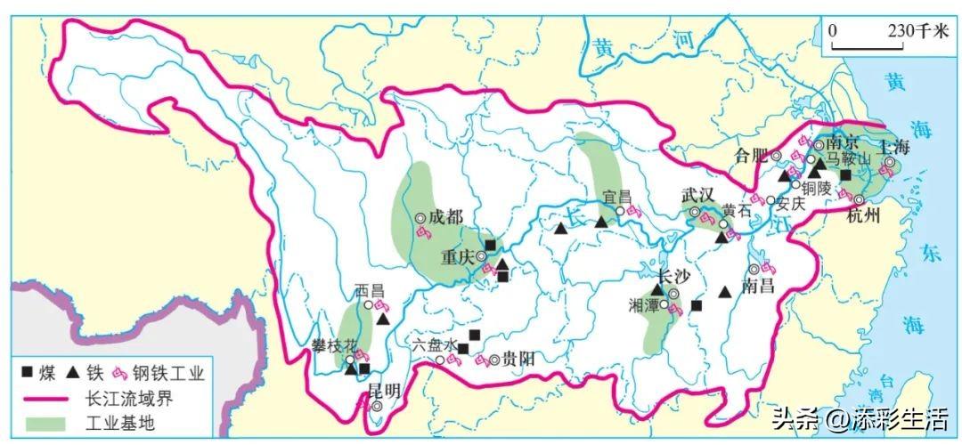 长江流域示意图（收藏）