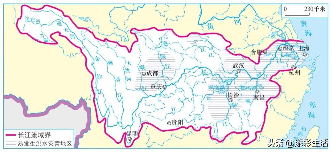 长江流域示意图（收藏）