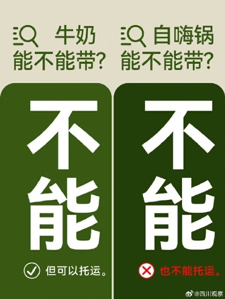 坐飞机常用物品哪些不能带？