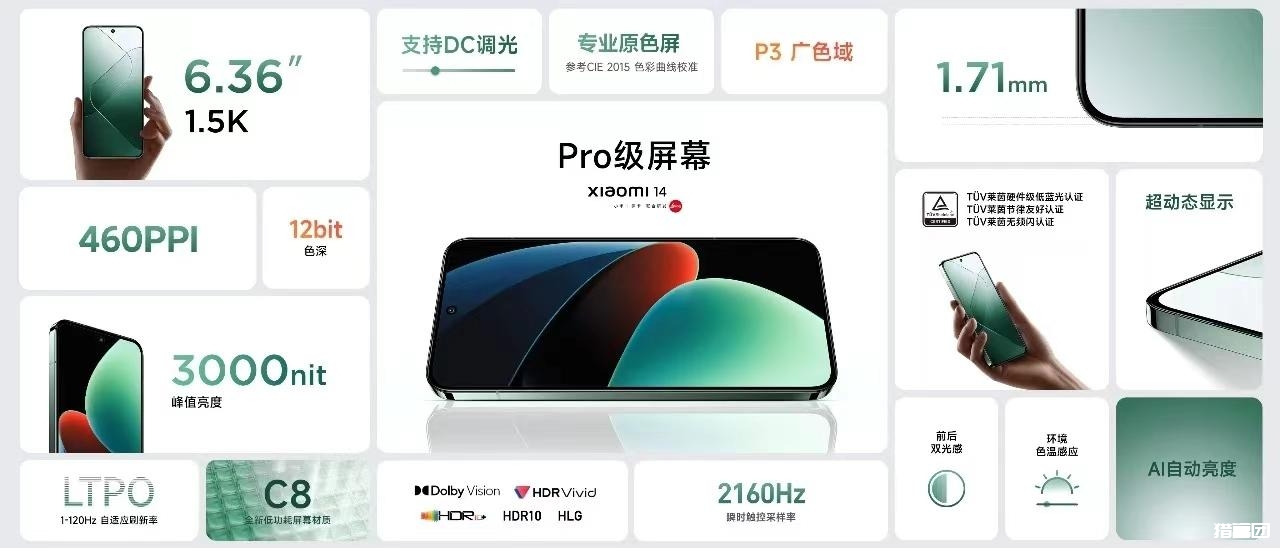 自动草稿 新机资讯:小米14/14pro 区别一图可见